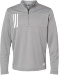 Adidas 3-Stripes Double-Knit Quarter-Zip Pullover