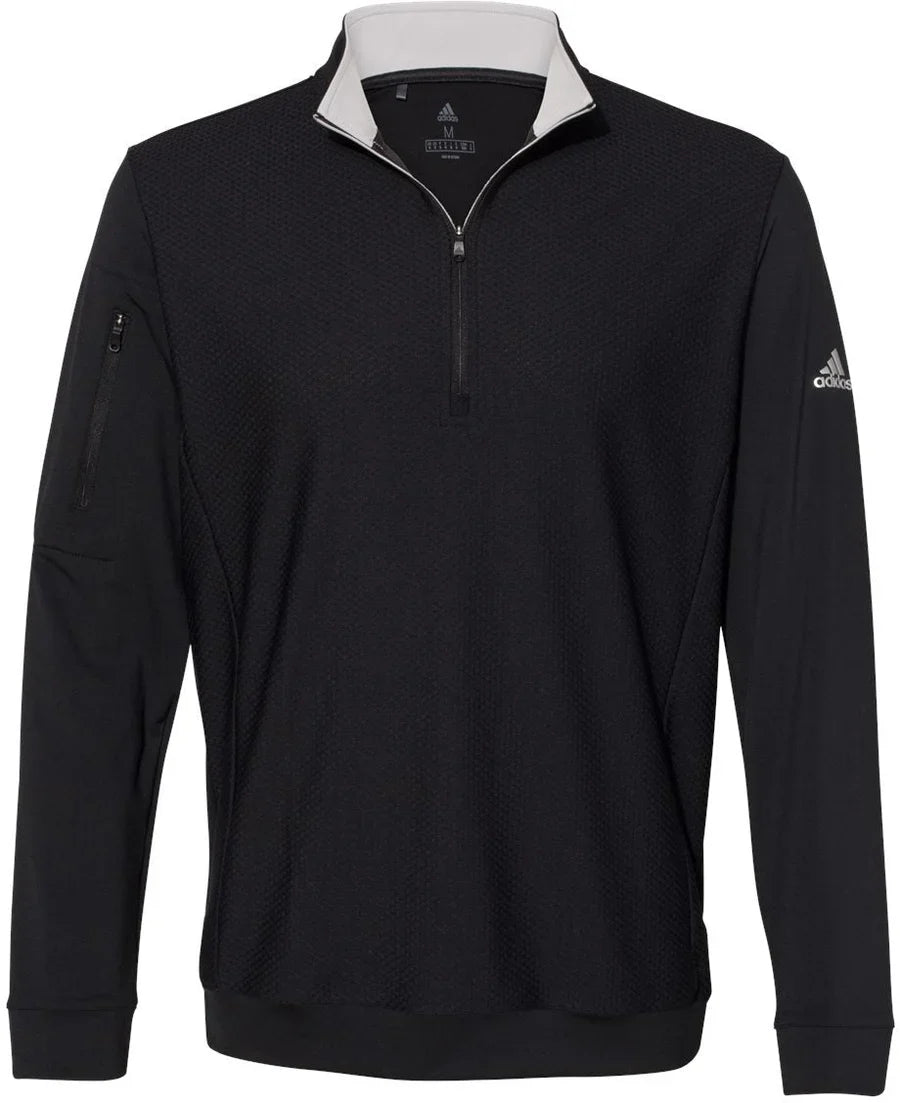 Adidas Textured Quarter-Zip Pullover