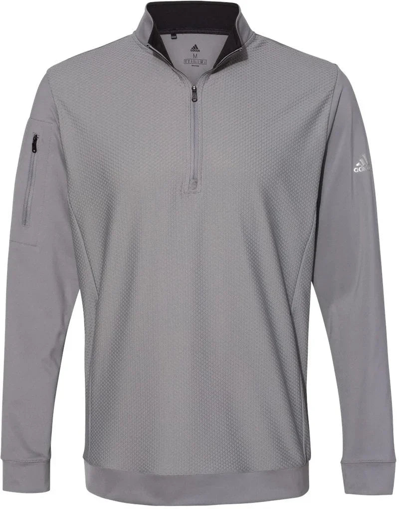 Adidas Textured Quarter-Zip Pullover