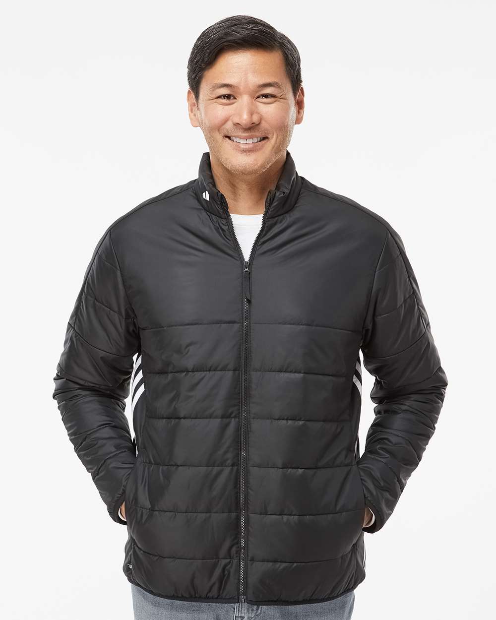 Adidas 3-Stripes Puffer Full-Zip Jacket
