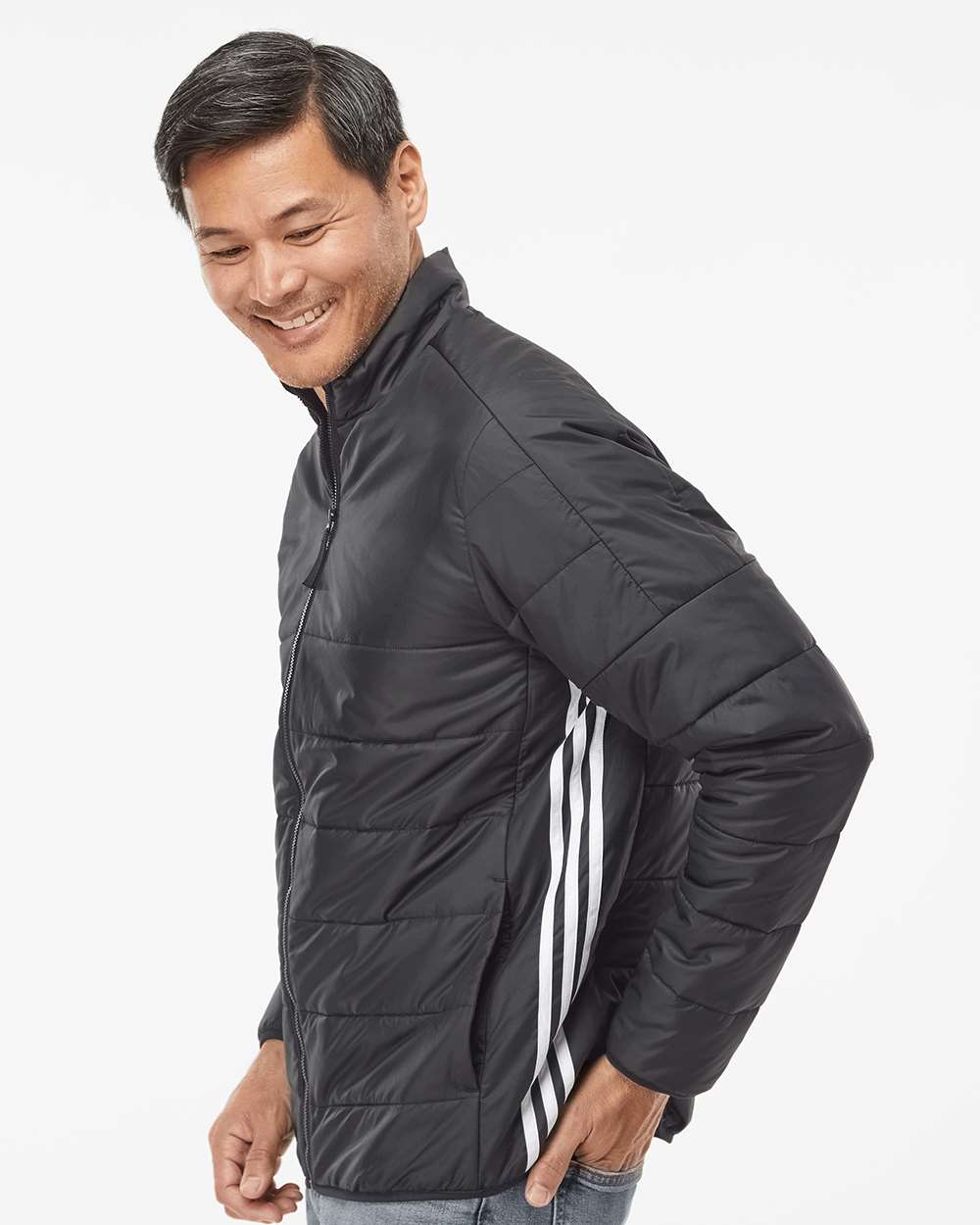 Adidas 3-Stripes Puffer Full-Zip Jacket