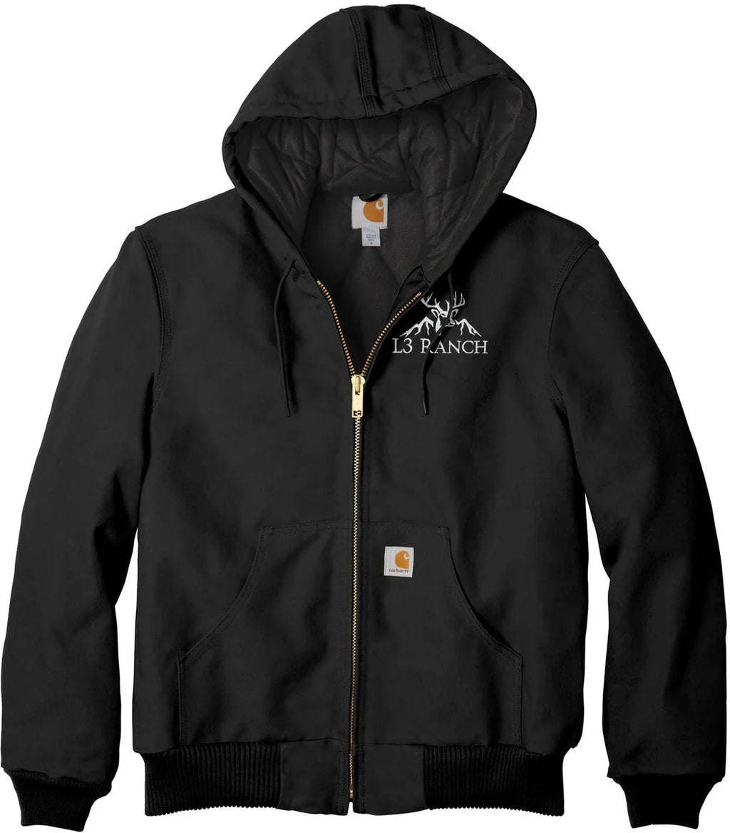 Carhartt Tall Quilted-Flannel-Lined Duck Active Jacket