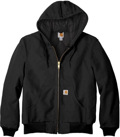 Carhartt Tall Quilted-Flannel-Lined Duck Active Jacket