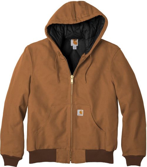 Carhartt Tall Quilted-Flannel-Lined Duck Active Jacket
