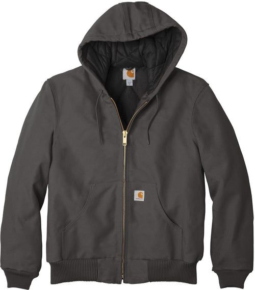 Carhartt Tall Quilted-Flannel-Lined Duck Active Jacket