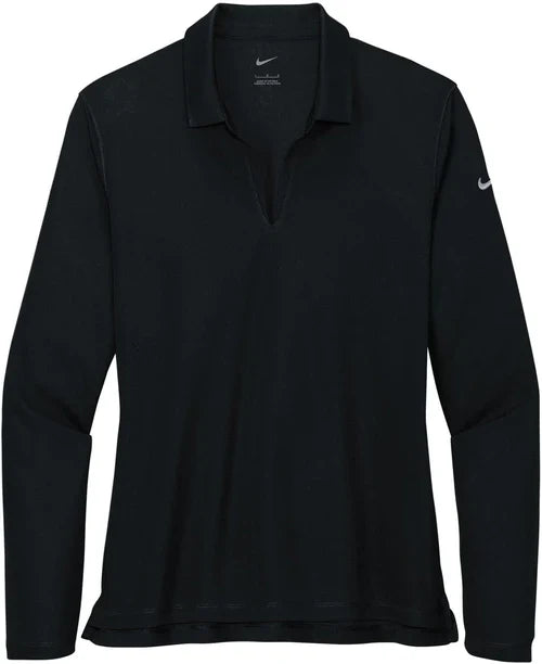 Nike Ladies Dri-FIT Micro Pique 2.0 Long Sleeve Polo