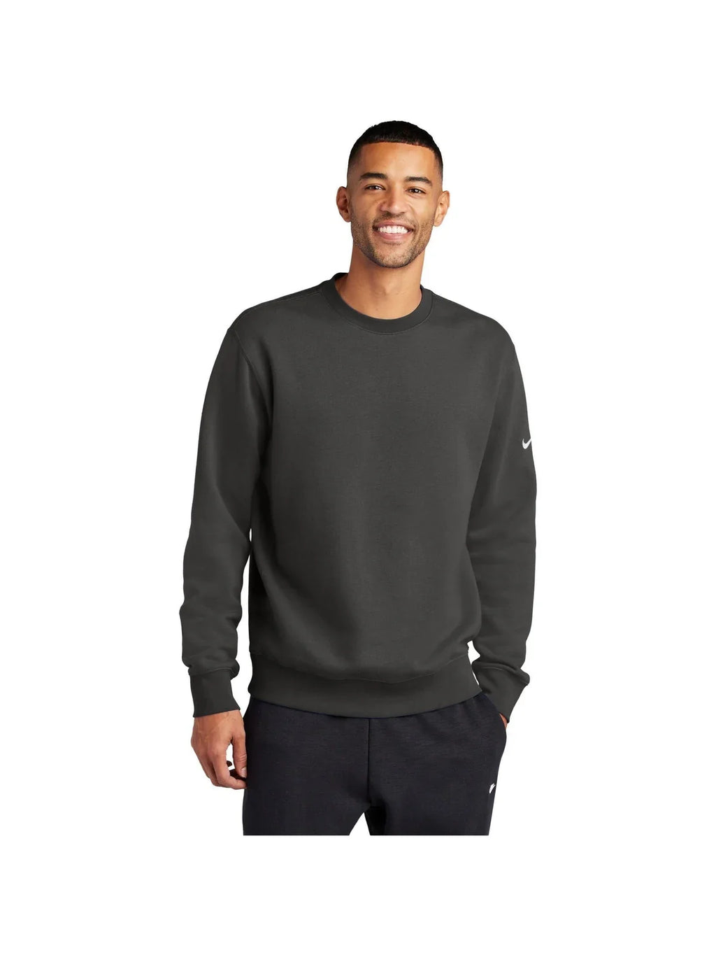 Nike Club Fleece Sleeve Swoosh Crew