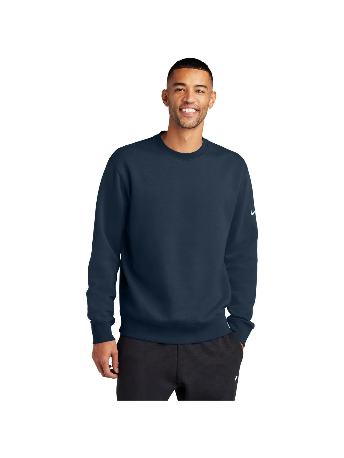 Nike Club Fleece Sleeve Swoosh Crew