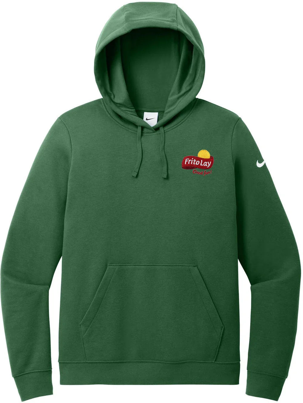 Nike Ladies Club Fleece Sleeve Swoosh Pullover Hoodie