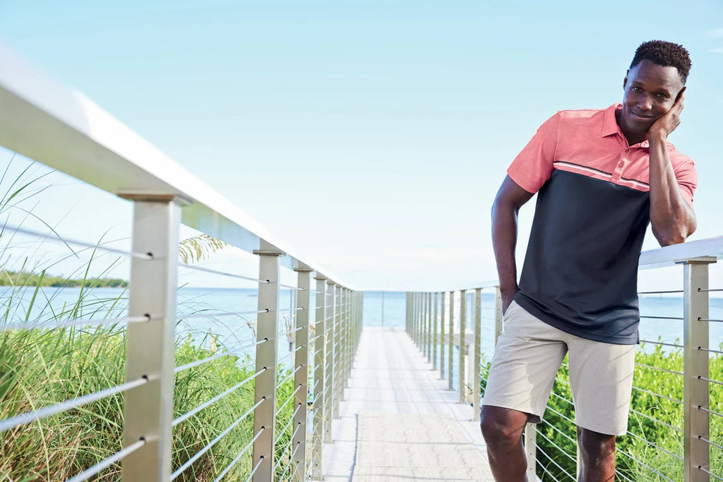 TravisMathew Sunset Blocked Polo