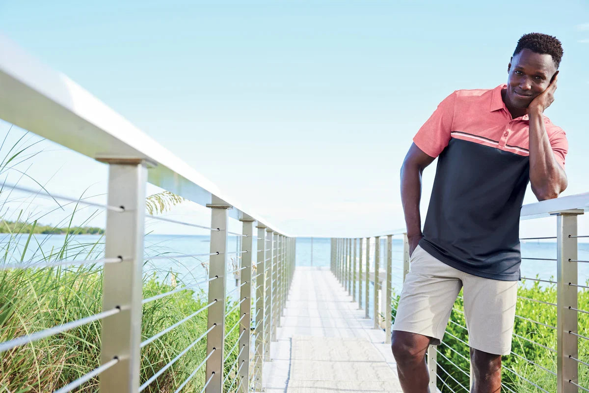 TravisMathew Sunset Blocked Polo